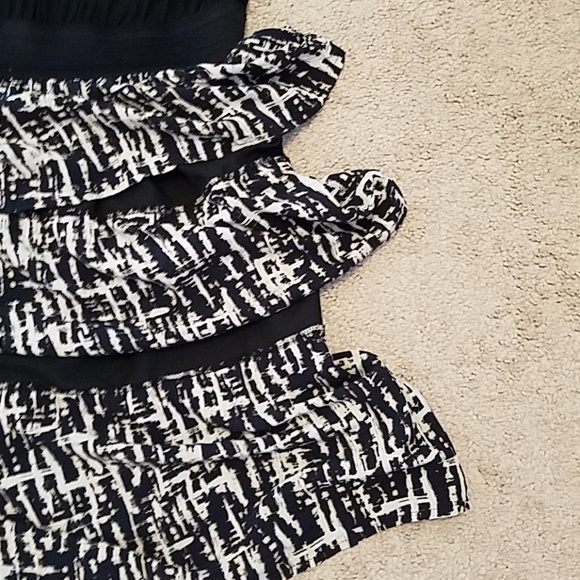 Mossimo solid/print ruffle dress - Picture 2 of 3